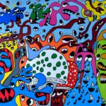 Dinosaurier painting