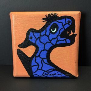 Mini Kraftmonster auf Leinwand