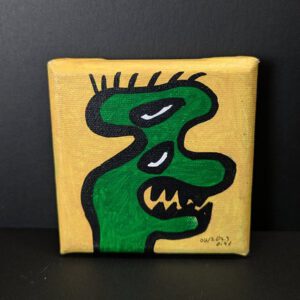 Mini Kraftmonster auf Leinwand