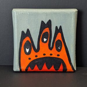 Mini Kraftmonster auf Leinwand