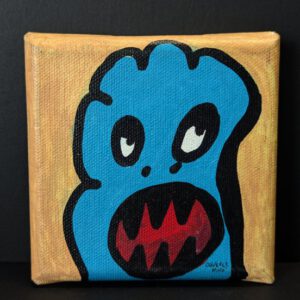 Mini Kraftmonster auf Leinwand