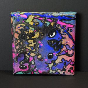 Mini Kraftmonster auf Leinwand