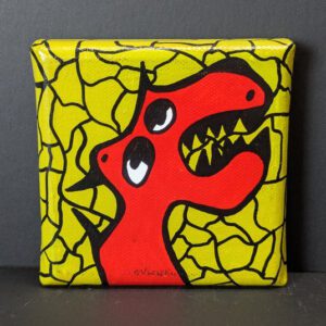 Mini Kraftmonster auf Leinwand