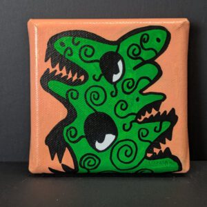 Mini Kraftmonster auf Leinwand