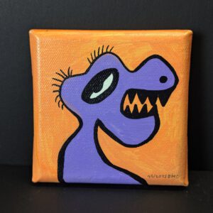 Mini Kraftmonster auf Leinwand