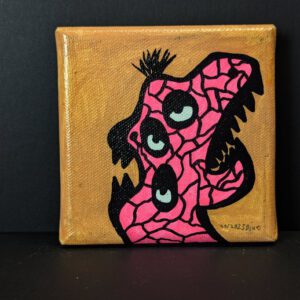 Mini Kraftmonster auf Leinwand