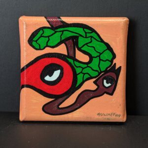 Mini Kraftmonster auf Leinwand