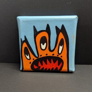 Mini Kraftmonster auf Leinwand