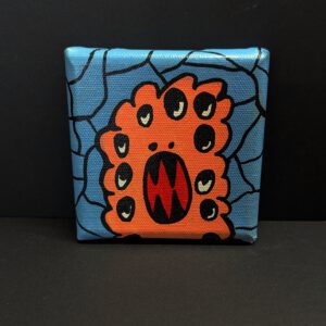 Mini Kraftmonster auf Leinwand