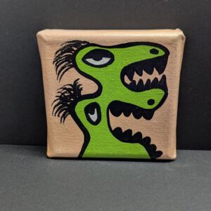 Mini Kraftmonster auf Leinwand