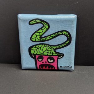 Mini Kraftmonster auf Leinwand