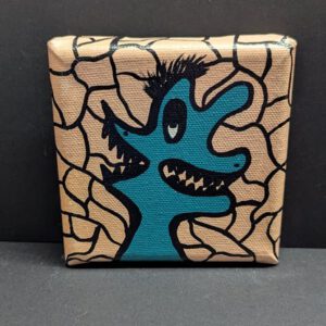 Mini Kraftmonster auf Leinwand