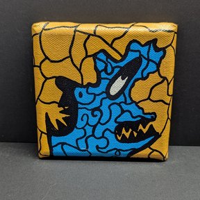 Mini Kraftmonster auf Leinwand