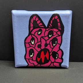 Mini Kraftmonster auf Leinwand