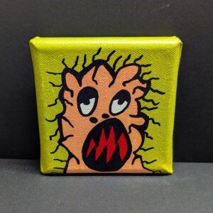 Mini Kraftmonster auf Leinwand