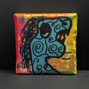 Mini Kraftmonster auf Leinwand