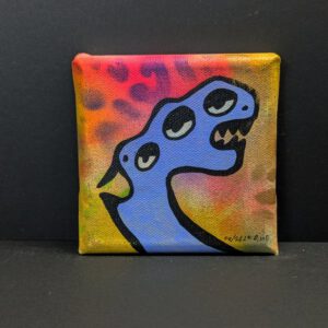 Mini Kraftmonster auf Leinwand