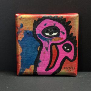 Mini Kraftmonster auf Leinwand