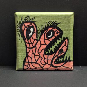 Mini Kraftmonster auf Leinwand