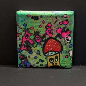 Mini Kraftmonster auf Leinwand