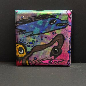 Mini Kraftmonster auf Leinwand