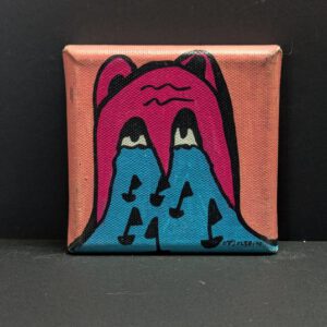 Mini Kraftmonster auf Leinwand