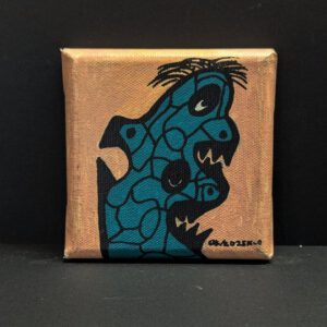 Mini Kraftmonster auf Leinwand