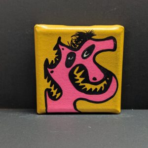 Mini Kraftmonster auf Leinwand